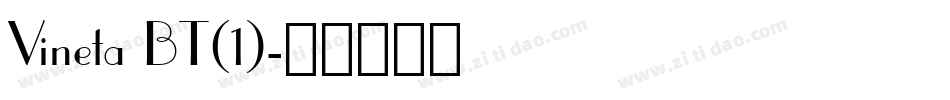 Vineta BT(1)字体转换